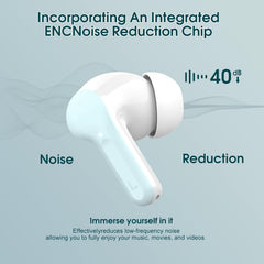 Wireless Earbuds, Bluetooth 5.4 Headphones HiFi Stereo, Bluetooth Earbuds with ENC Noise Cancelling Mic, IP7 Waterproof in Ear Earphones, 48H, LED Display Ear buds for Pad Phones Workout Sports, Azure