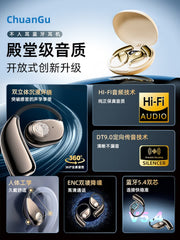 Bone conduction concept Bluetooth headphones open-back