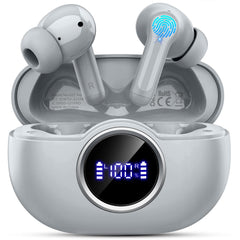 Bluetooth 5.4 Earbuds, 2026 Bass-3.0 Wireless Headphones 3D-Stereo Ear Buds, 4 ENC Noise Cancelling Mic, 40+Hrs USB-C in-Ear Earphones, IP-X7 Waterproof Sport Workout Gym for Laptop Pad Android iOS