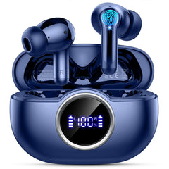 Bluetooth 5.4 Earbuds, 2026 Bass-3.0 Wireless Headphones 3D-Stereo Ear Buds, 4 ENC Noise Cancelling Mic, 40+Hrs USB-C in-Ear Earphones, IP-X7 Waterproof Sport Workout Gym for Laptop Pad Android iOS