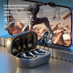 Bone conduction concept Bluetooth earphone clip-on style
