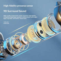 Bone conduction concept Bluetooth earphone clip-on style