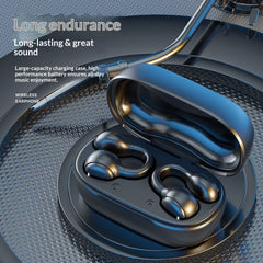 Bone conduction concept Bluetooth earphone clip-on style