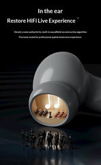 High-quality in-ear wireless Bluetooth earbuds with noise cancellation for gaming.